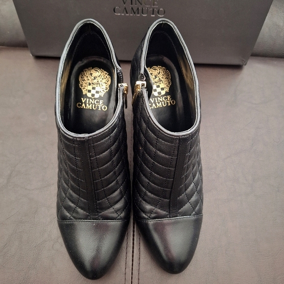 Vince Camuto Quilted Leather Booties - Picture 8 of 14